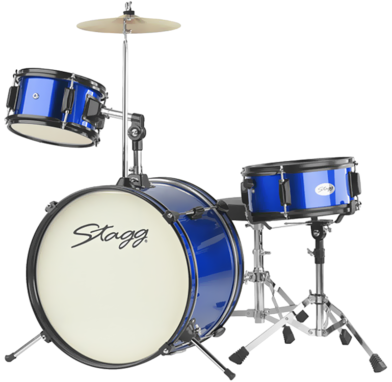 Bliksem Voorwoord weerstand Stagg TIM JR 3/16 Junior Kinderdrumstel - Blauw - Drums Only