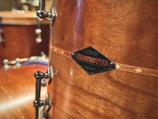 Craviotto Solid Mahogany 3 Inlays Woodhoops Handcrafted logo