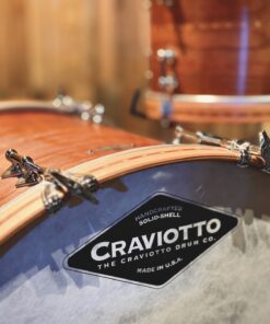 Craviotto Solid Mahogany 3 Inlays Woodhoops Handcrafted rim