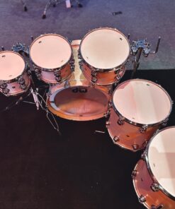 DW Jazz Maple Gum Reinforcement Hoops setup