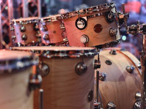 DW Jazz Maple Gum Reinforcement Hoops side