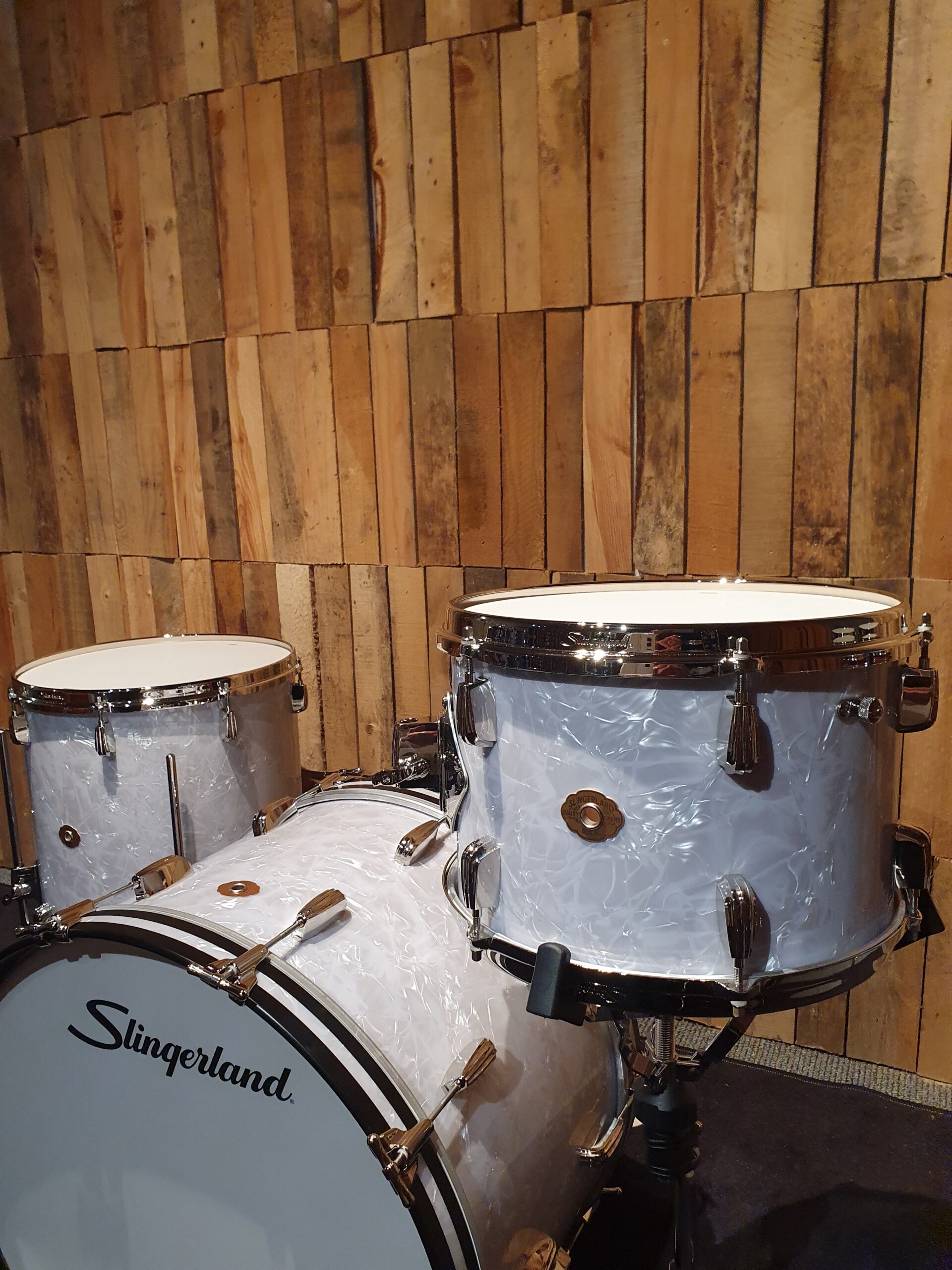 Slingerland Radio King 3Pc drumkit White Marine Pearl - Afbeelding 3
