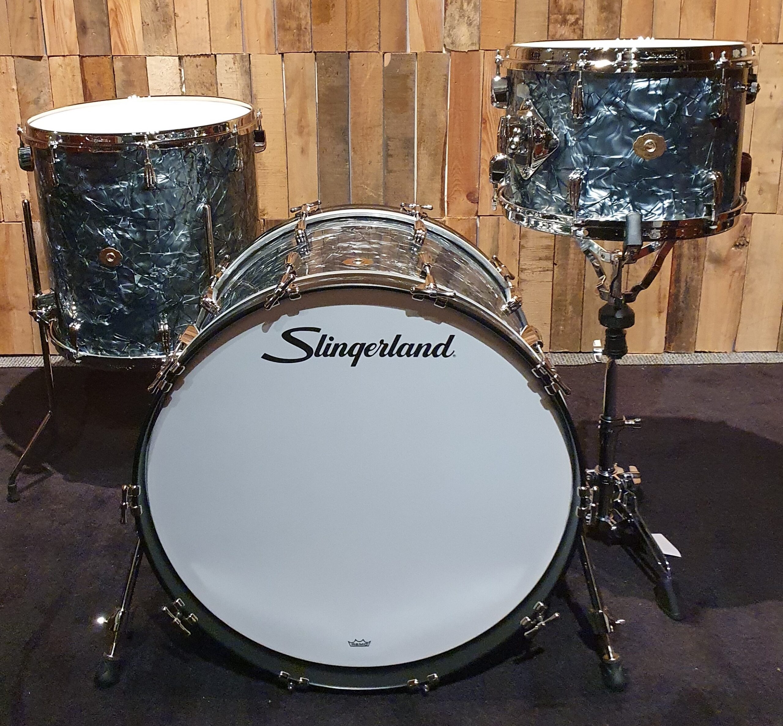 Slingerland Radio King 3Pc drumkit Black Diamond Pearl