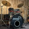 Premier Drumstel (Vintage 70s) - 5pcs- Black/ Red