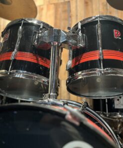 Premier Drumstel (Vintage 70s) - 5pcs- Black/ Tri-Band Red - Afbeelding 6